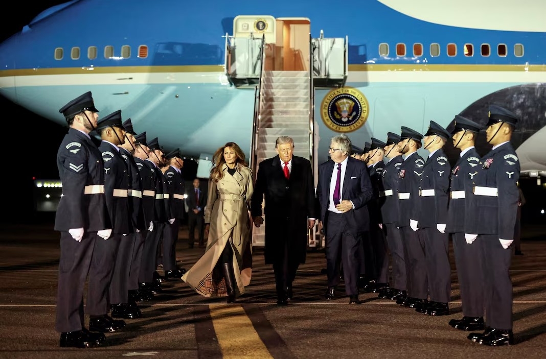 Tổng thống Trump tới Anh, bắt đầu chuyến thăm cấp nhà nước lần thứ hai